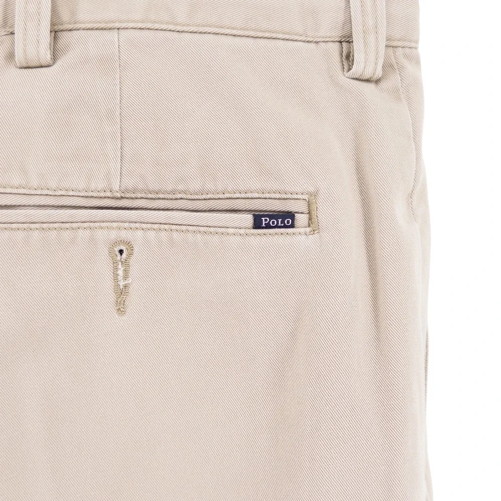 Polo Ralph Lauren Mens 38x32 Relaxed Fit Chino Pants Tan Cotton Khaki Preppy